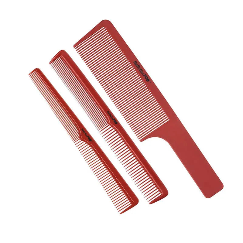 Babyliss 3 pc Red comb set