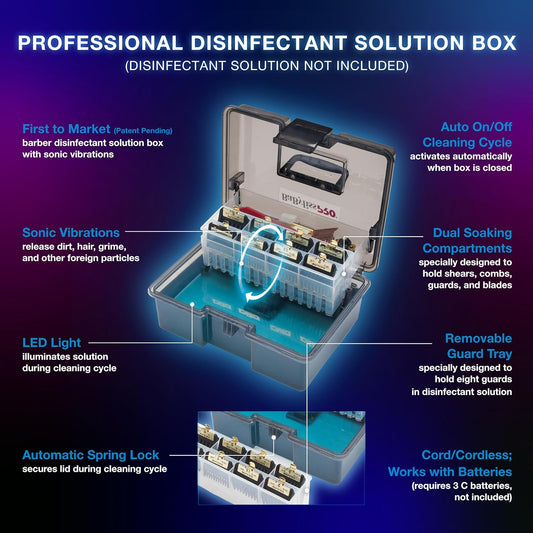 BaByliss Pro Barber Sonic Disinfectant Box